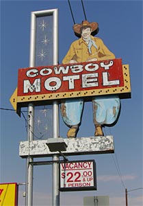 Cowboy Motel Sign