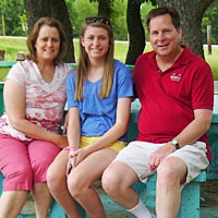 Yvonne, Allison and Bob Gehl at the Blue Whale