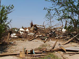 Tornado damage in Western Oklahoma Tornado damage in Western Oklahoma